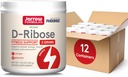 Fórmulas Jarrow D-Ribose Powder - 200g - Suplemento dietético Asistencias Muscle Recovery, Energy & Endurance - 100% Puro - Vegan - Non-GMO - Aprox. 90 Servimientos, Pack of 12