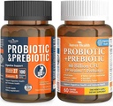 Optimal Gut Health Bundle for The Whole Family: 100 Billion Probiotics & 60 Billion Probiotics for Gut Digestive and Immune Health
