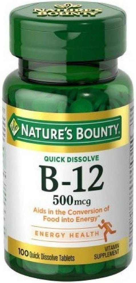 Vitamina B-12 500 mcg Microlozenges 100 ea (Pack of 6)