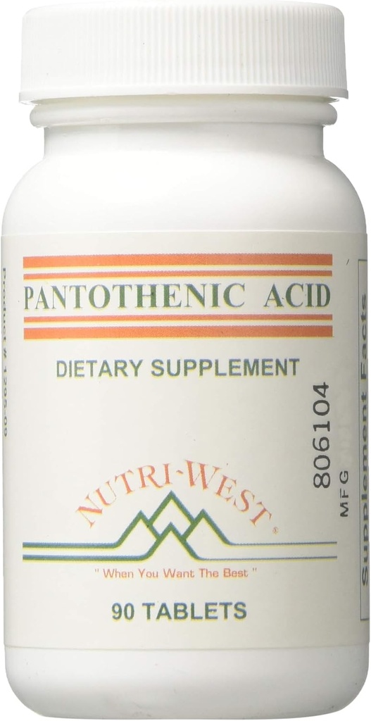 Nutri-West - Ácido Pantoténico 90 Tabletas