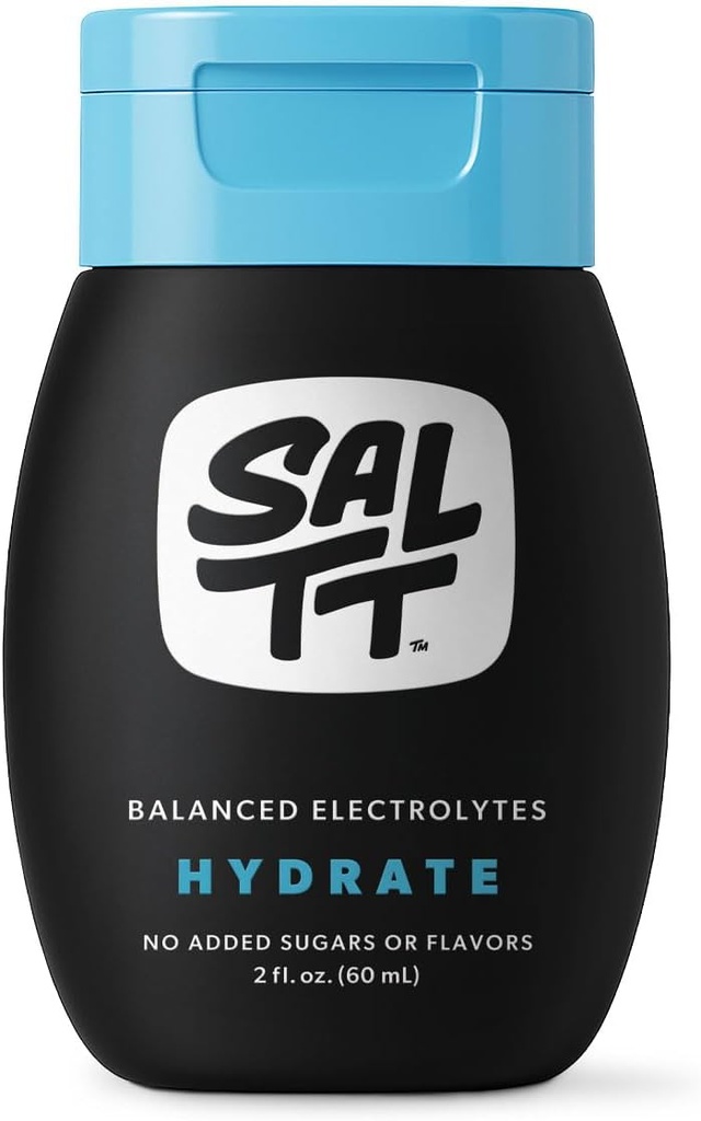 Keto Chow SALTT Hydrate Electrolyte Drops Keto Diets & Intermittent Fasting - Immune Support - Gluten & Sugar Free - Sodium, Magnesium, Potassium & Trace Minerals - Unflavored - 2 fl oz