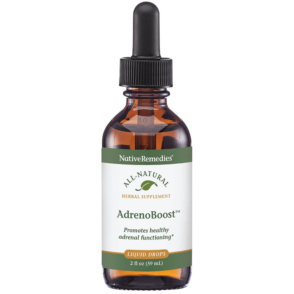 Native Remedies AdrenoBoost - All Natural Herbal Supplement for Adrenal | Support, 2 Fl oz.