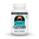 Fuente Naturales L-Glutamina, Forma libre Aminoácidos que soporta energía metabólica*, 500mg - 100 Tablets
