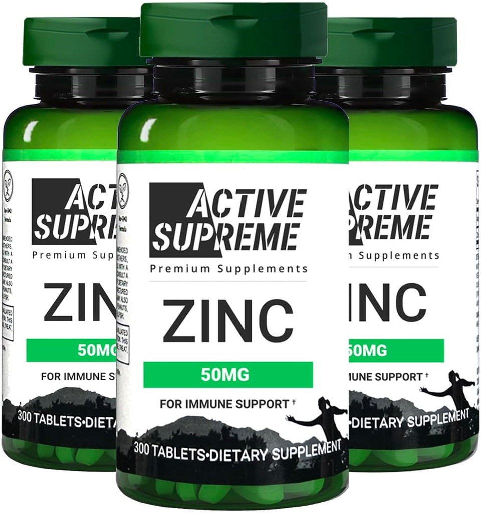 3 paquete Citrato de zinc 50 mg - Suplemento de apoyo Sistema de inmunología & salud reproductiva