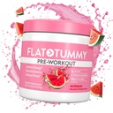 Polvo de ejercicios planos para mujeres – energía, resistencia y apoyo muscular con 3g Creatina, 1.6g Beta-Alanina, electrolitos – sabor de sandía – 30 servicios