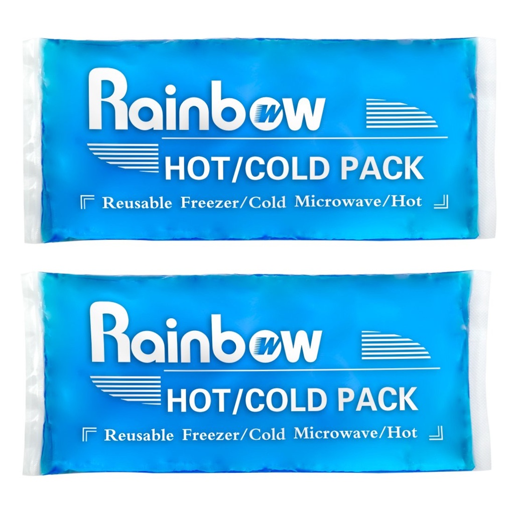 Paquetes de hielo blando Reutilizable Gel Pack 2, Hot and Cold Gel Ice Packs for Injuries, Headaches, Joint Pain Relief, Comfort Ice Pack Flexible Therapy on Neck, Ankle, Knee, Leg, Hombro, Elbow, Wrist, Pies