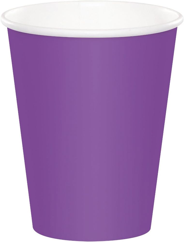 Copa de papel de amatista, 24 Cuentas (Pack of 1), Púrpura