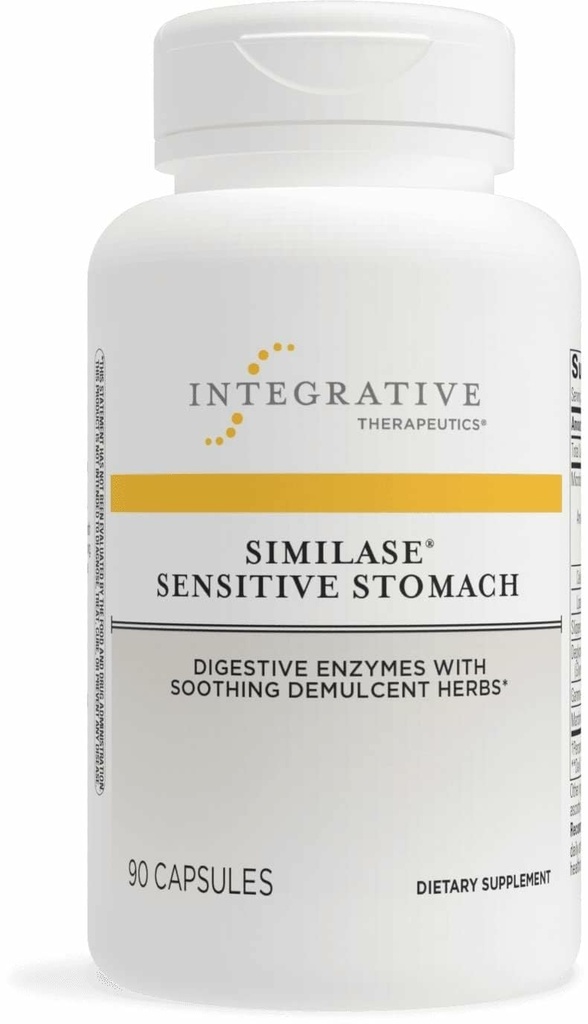 Terapéutica Integrativa Similase Sensitive Stomach - Support for Sensitive Stomachs* - Dairy-Free & Vegan - 90 Capsules (45 Servings)