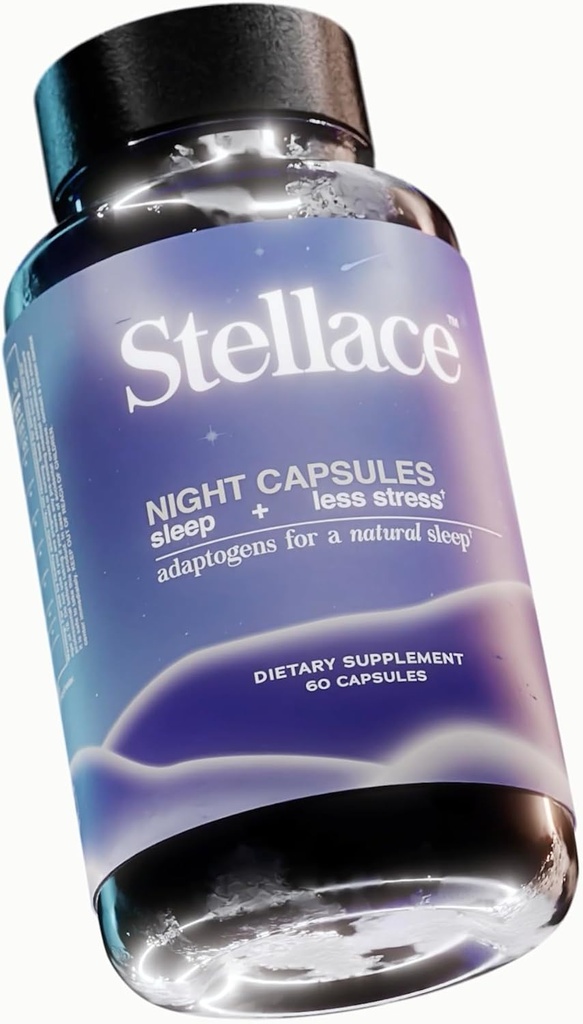Suplemento de sueño Premium: Vegan Night Capsules con Melatonina, Valerian Root & Magnesium Gycinate - Deep Sleep Aid for Conscious Rest, Reduced Nighttime Awakenings - 30 Day Supply