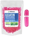 XPRS Nutra Tamaño 0 Empty Capsules - 100 Conde Empty Gelatin Capsules - Pills for DIY Capsule Filling - Pure Bovine Pill Gel Caps for Do-It-youself Suplementos (Azalea Pink)