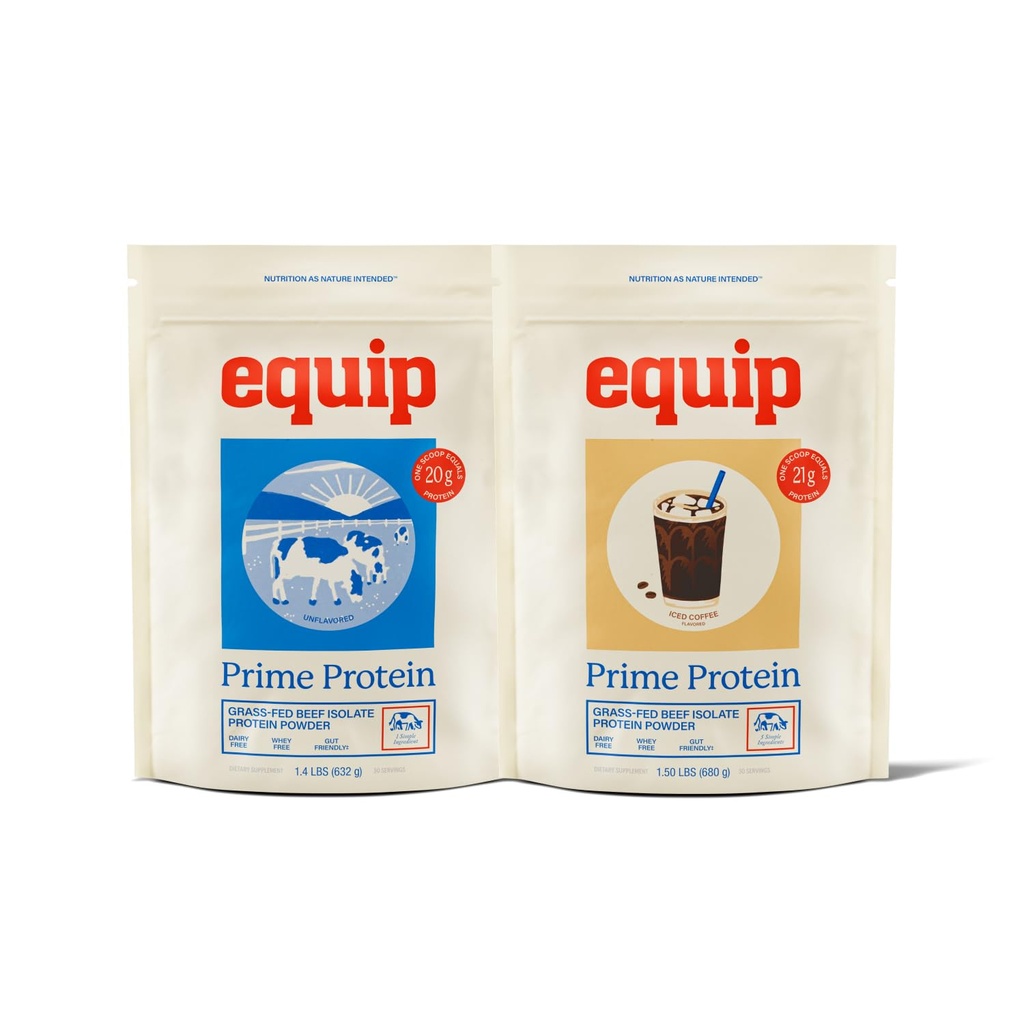 Equip Foods Prime Protein Powder Desenflavorado & Prime Protein Powder Iced Coffee