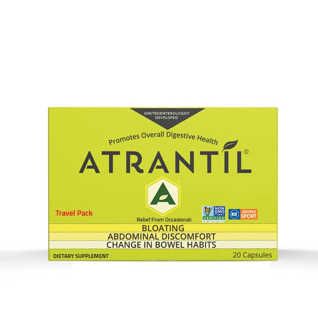 Atrantil Travel Pack (20 conteo): Bloating, Abdominal Discomfort, and Change in Bowel Habits