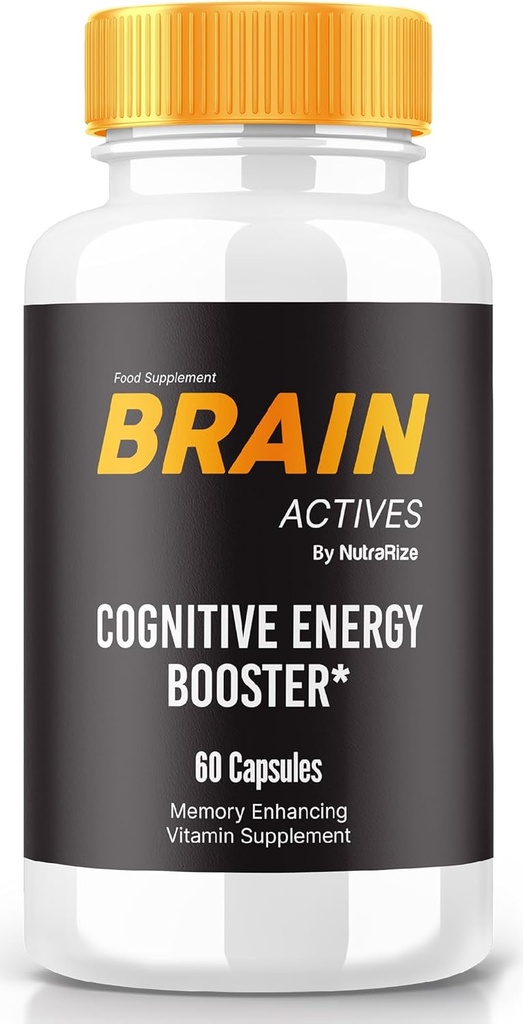 Cápsulas de Brain Actives – Daily Support Fórmula con un Blend Equilibrado para Focus, Alertness y Concentration ← Píldoras fáciles de tomar para el bienestar diario (60 cápsulas)