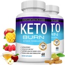 Keto Burn Pills Ketosis - 1200 Mg Ultra Advanced Natural Ketogenic Usando Ketone Diet Support Energy Focus Hombre Mujeres 60 cápsulas