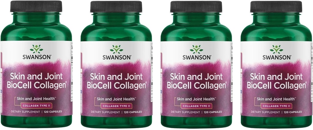 Swanson Chicken Sternum Cartilage - Collagen Tipo II 500mg 200 cápsulas (4 paquete)