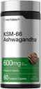 Horbäach KSM-66 Ashwagandha Supplement Caplets TEN 600mg TENED 60 Píldoras que viven con L-Theanine  sometida for Women and Men ANTE Vegan, Non-GMO, Gluten Free Complex Supplement