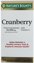 Suplemento dietético de la naturaleza Bounty Cranberry 60 geles suaves (Pack of 3)