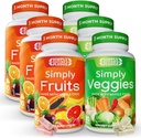 Promesa de la naturaleza - Empaquetado con 42 Frutas diferentes & Verduras - 3 meses de suministro- Hecho con Superalimentos Alimentarios completos - con Aloe Vera – 100% Soy Gratis - 540 cápsulas