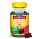 Nature Made Iron 18 mg por porción con vitamina C, Suplemento dietético para el apoyo a las células rojas de sangre, 60 Gummies, 30 Day Supply