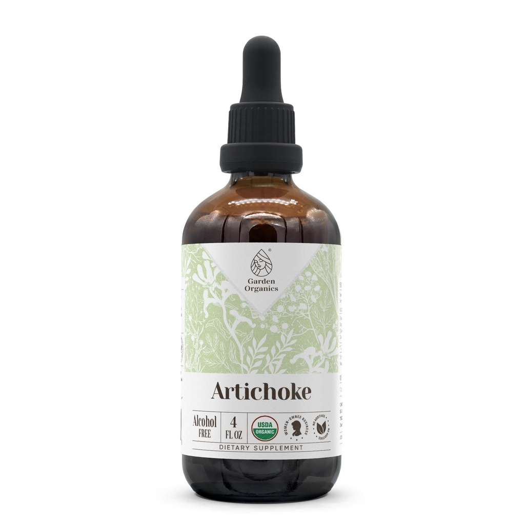 Artichoke USDA Organic Alcohol-Free Extract ← Suplemento dietético, Tintura de alta potencia
