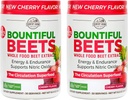 COUNTRY FARMS Bountiful Beets Powder, Wholefood Beet Extract Superfood, Natural Nitric Oxide Booster, Ayuda a apoyar la circulación saludable y promover la energía, bomba natural, Cherry Flavor, 60 Servings