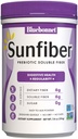 BlueBonnet Nutrition Sunfiber – 6 g de fibra soluble prebiótica basada en plantas – Asistencia Digestive Health* - Instant Dissolve – Non-GMO, Vegan, Kosher, Low-FODMAP – Unflavored, 7.4 OZ, 30 Servings