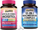 Suplemento de Inositol 120 cápsulas " 10 en 1 Complejo de Magnesio 120 cápsulas
