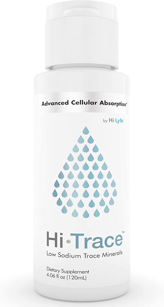 Hi-Trace Trace Mineral Drops ← Hecho con 72 Minerales Esenciales ← Apoyos Esquí saludable, Pelo & uñas Silencioso Vitamin & Nutrient Absorption  durable by Hi-Lyte TEN 120 Servings