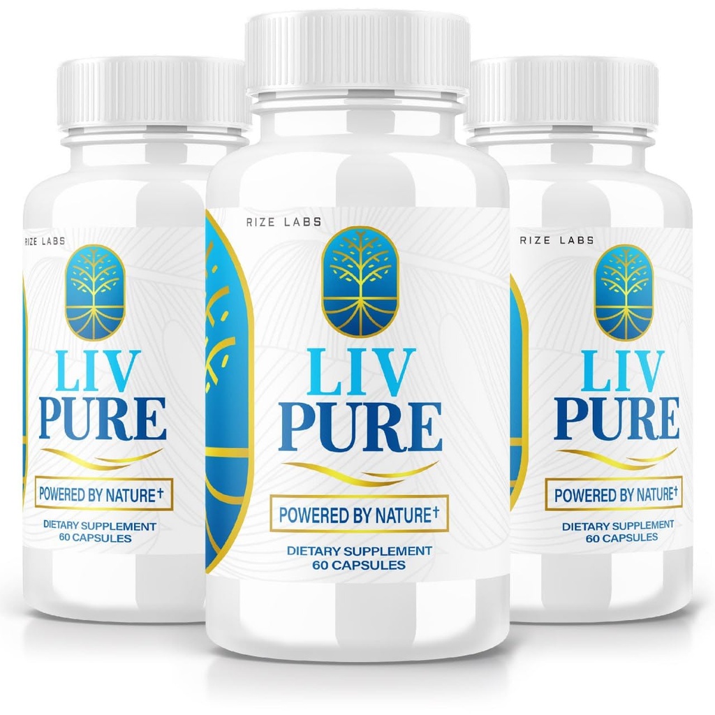 LivPure Powered by Nature - Advanced Formula - Pure Support Dietary Supplement for Liver Support, Extra Strength, Vegan, Liver Function Pills (180 Capsules)