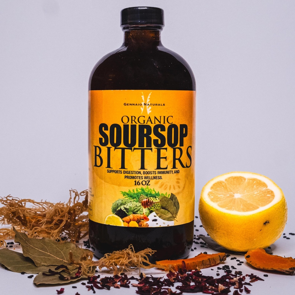 Suplementarios de soursop orgánicos, 16 oz, inmune, vitalidad y salud total