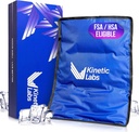 Kinetic Labs Reusable Ice Pack for Injuries - Gran Ice Pack for Back Pain Relief (11x14.5) - Gran Ice Gel Pack for Back, Knee, Hombro, Hip
