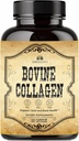 Bovine Collagen Suplementos para Hombres y Mujeres ← Hidrolyzed Grass-Fed Bovine Collagen Peptides ← Joint, Nerve & Bone Support ← Non-GMO, Anti-Aging  100 Capsules