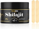 Pure Himalayan Resina Shilajit Orgánica - Grado de Oro, Suplemento Shilajit 100% con 85+ Minerales Trace, Energía & Apoyo Inmunitario tención Fuente natural de ácido Fulvic +86% " Ácido Humic +10%