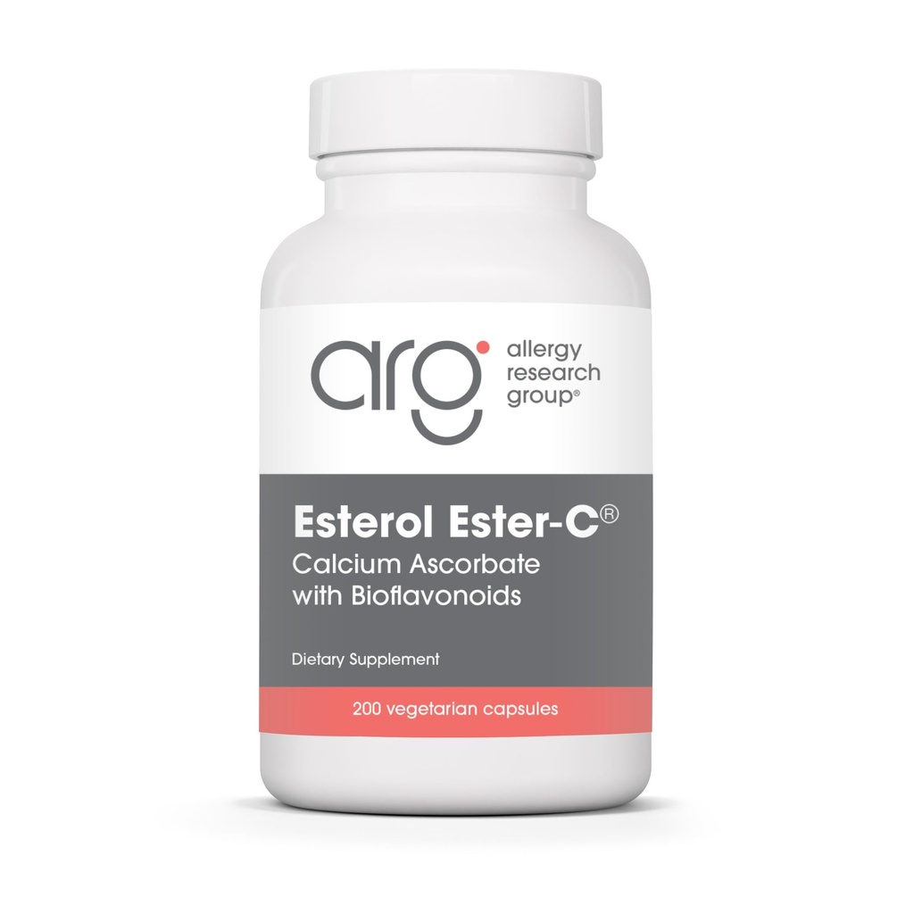 Grupo de investigación de alergia Esterol Ester-C - Vitamina C 1350mg Suplemento, Apoyo Inmunitario, Calcio Ascorbate with Bioflavonoids, Acid ascorbic, Rutin, Quercetin, Vegan Capsules - 200 Conde