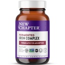 Nuevo capítulo Suplemento de hierro, Complejo de hierro fermentado completo hecho con vegetales orgánicos " Herbs + una dosis diaria de 60ct, 2 Month Supply