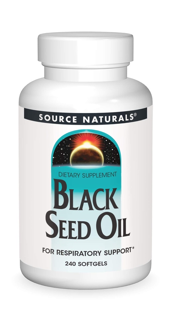 Source Naturals Black Cumin Seed Oil for Respiratory Support - 240 Softgels