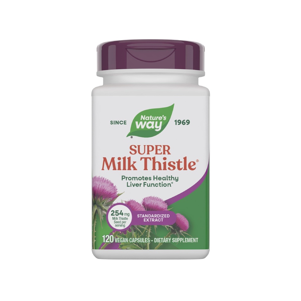 Camino Super Milk Thistle, Promotes Healthy Liver Function*, With Artichoke Leaf, Dandelion Root & Licorice Root Extracts, Milk Thistle Extract, Gluten Free, 120 Capsules (Packaging May Vary)