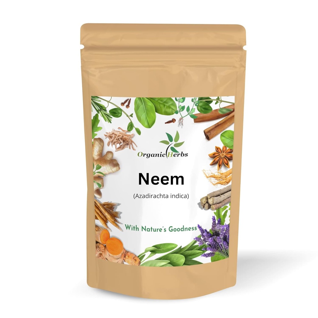 Pure &amp; Natural Neem Leaves Powder For Pimple-free Clear Skin, Silky Hair & Hair Cleanser. (Neem Leaf Powder 145gm/5Oz)