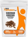 BulkSupplements.com Eleuthero Powder - Siberian Ginseng Powder, Eleutheroccus senticosus, Ginseng Herbal Suplemento - Gluten Gratis, 500 mg por Serving, 1kg (2.2 libras) (Pack of 1)