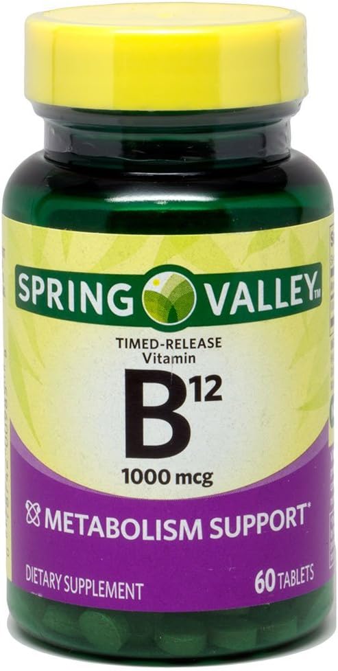 Spring Valley - Vitamina B-12 1000 mcg, Timed Release, 60 Tablets