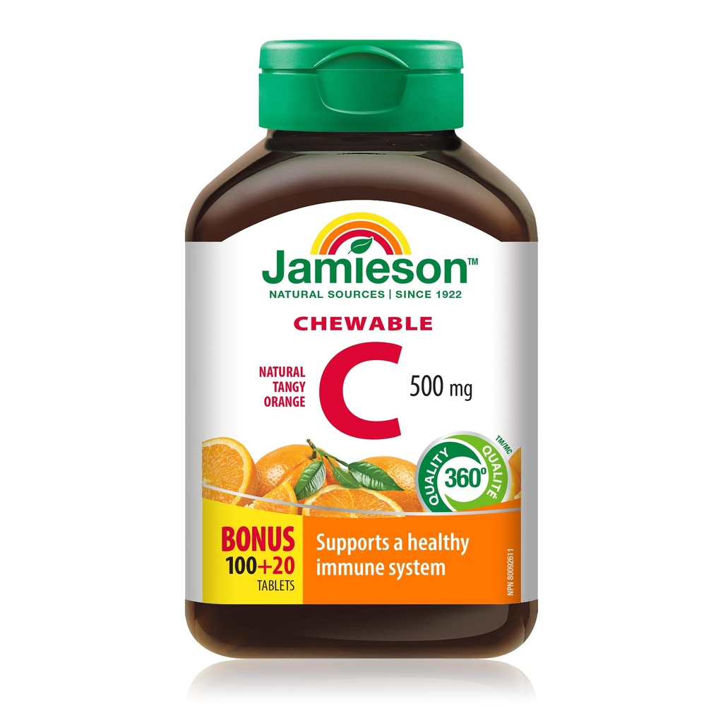 Jamieson Vitamina C Naranja 500mg 120 Tabletas