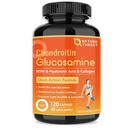NATURE TARGET Glucosamine Chondroitin Joint Support Supplement - Plus MSM, Collagen, Turmeric, Shellfish Free, Supports Joint, Knees, Cartilage, for Men &amp; Women, 120 Caps