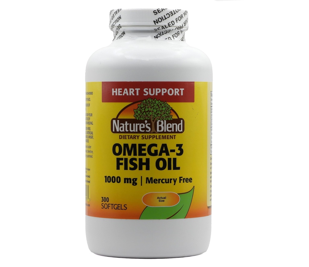 Aceite de pescado Blend Omega-3 de la naturaleza, 1000 mg 300 Softgels