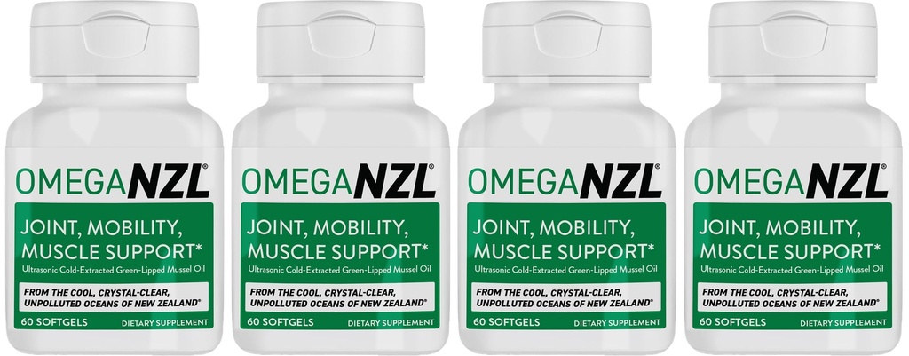 Original Omega-3 Suplemento de soporte conjunto, Mejor Alivio del Musculo Natural, Aceite de Mussel de color verde, 240 Softgels, No Fishy Aftertaste