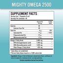 Mighty Omega 2500 Potent Omega 3 Suplemento - 2500 MG EPA DHA Per Teaspoon - High Dose Omega 3 Fish Oil - South Pacific Anchovy Sourced - Triglyceride Omegas 3 Fatty Acid Suplemento