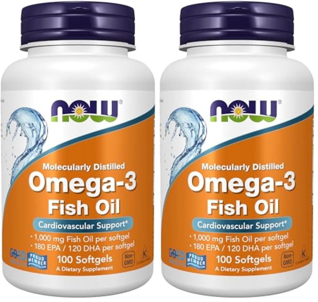AHORA Alimentos Omega-3-100 Softgels (Pack de 2)