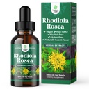 Natures Craft High Potency Rhodiola Rosea Tincture -Liquid Rhodiola Supplement for Stress Energy and Mood Support with 3% Salidrosides Rosea Extract - Vegan Non-GMO & Alcohol-Free (60 Servings)