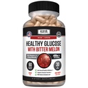 Kaya Naturals Gluco saludable con suplemento de Bittermelon Apoyo Niveles y Función saludables, 20 hierbas Vitaminas y Minerales, Acide de Lipoico alfa, Canela, Vitamina C &amp; E, No GMO (60 Cuenta)