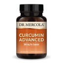 Dr. Mercola Curcumin Advanced - 500 mg Curcumin Root Extract - 95% Curcuminoides - Para Visión Salud, Digestión " Enfoque - Liberación sostenida - No GMO, libre de gluten " Soy-Free - 30 cápsulas (30 servidos)