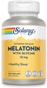 SOLARAY Melatonin 10mg con Glycine - Extended Release, Healthy Sleep Aid and Calming Relaxation Support - Lab Verified, Vegan, Gluten Free, 60-Day Guarantee - 100 Servings, 100 VegCaps